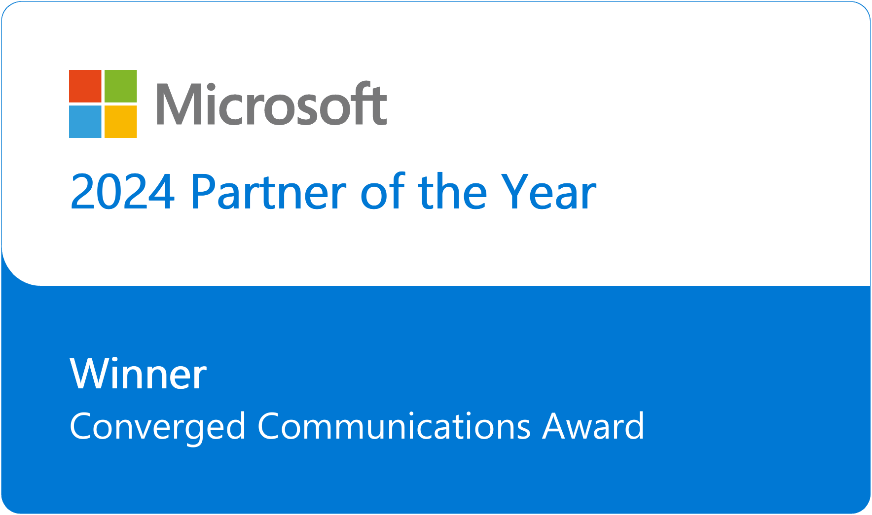 Microsoft Partner of the Year 2024 award winner logo