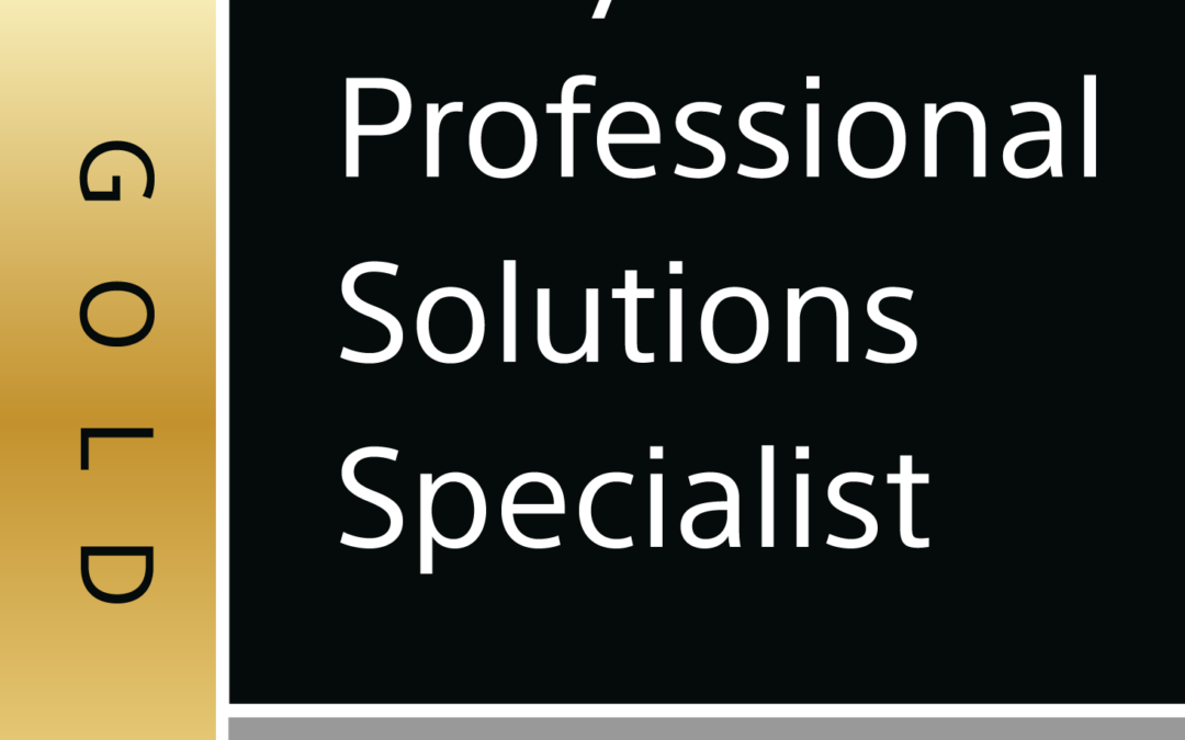 Sony Professional Solutions Specialist logo gold level