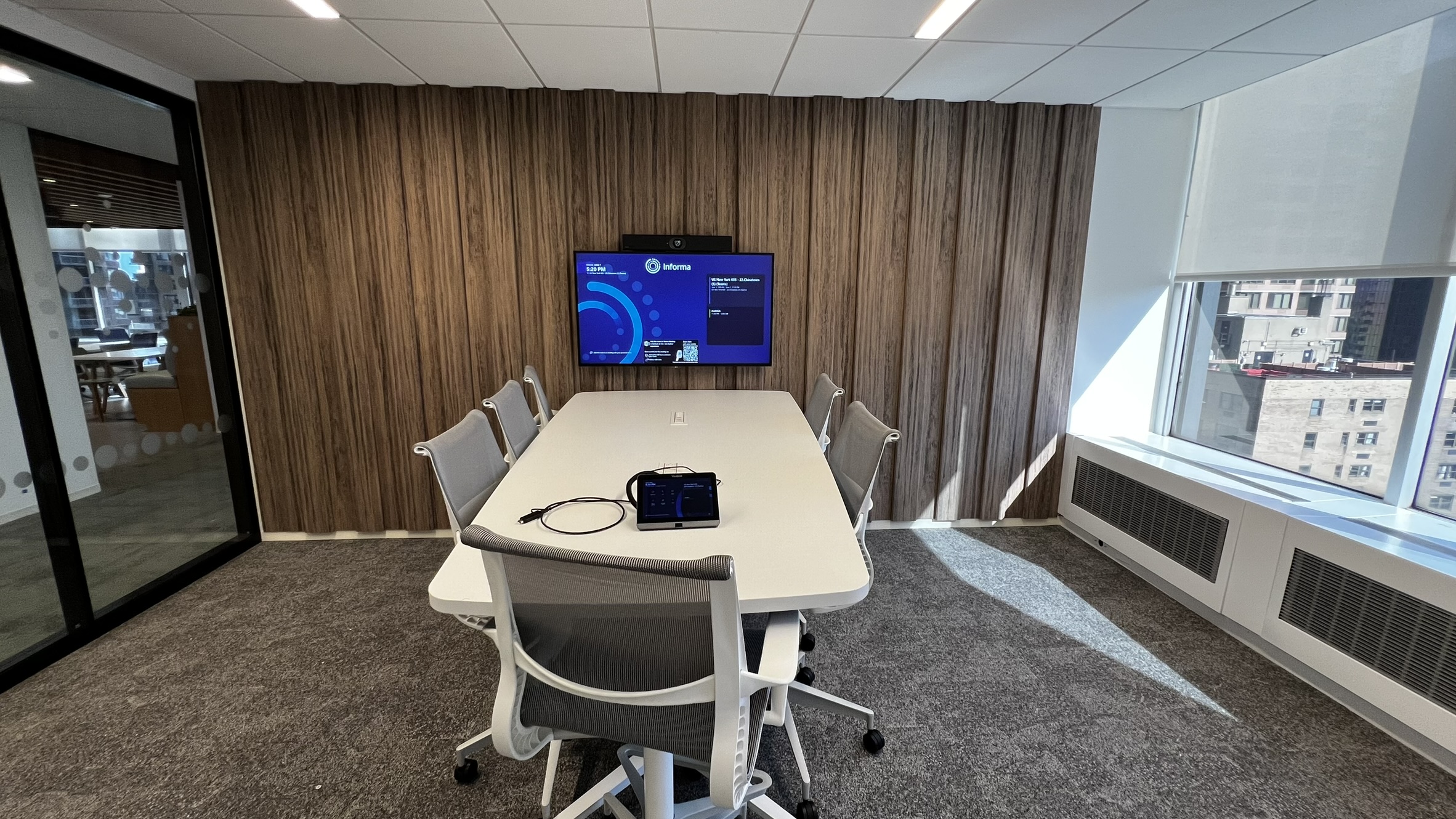 Microsoft Teams Rooms Informa HQ meeting room refresh medium size room 2